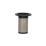 Round Leg with Plastic Fixing Plate - Adjustable - 100mm in Satin Chrome