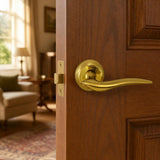 Dove Classic Door Handle on Rose