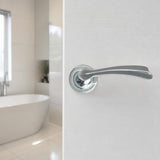 Italian designer lever handle on rose