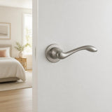Italian lever handle on rose