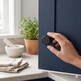 Matt Black Minimalistic Cupboard Knob - 32mm