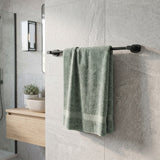 Single Towel Rail 700mm in matt black