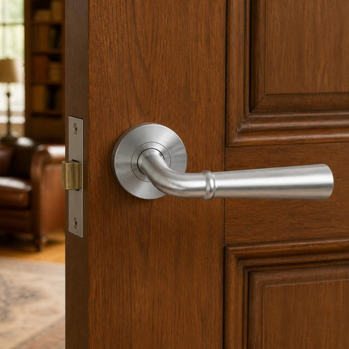 Classic Stainless Steel Handle on Rose