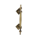 Solid brass Victorian pull handle - 220mm