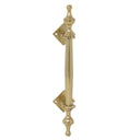 Solid brass Victorian pull handle - 220mm