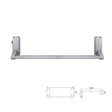 Push bar emergency exit with latch (reversible)