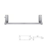 Push bar emergency exit with latch (reversible)