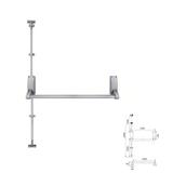 Emergency exit push bar with vertical bolts - single door Misc
