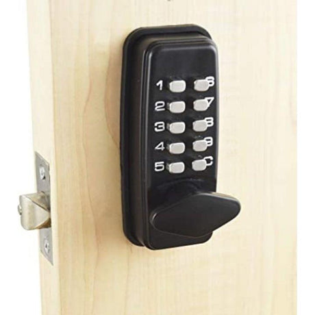Digital Keypad Lock - Compact - Black DOOR LOCKS