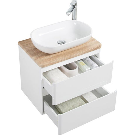 LAZIO 600mm - DOUBLE DRAWER & TOP & BASIN Bathroom vanities and storage units