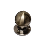 Entrance Grip Handle Lockset - Antique Brass - FOR SINGLE DOORS ONLY