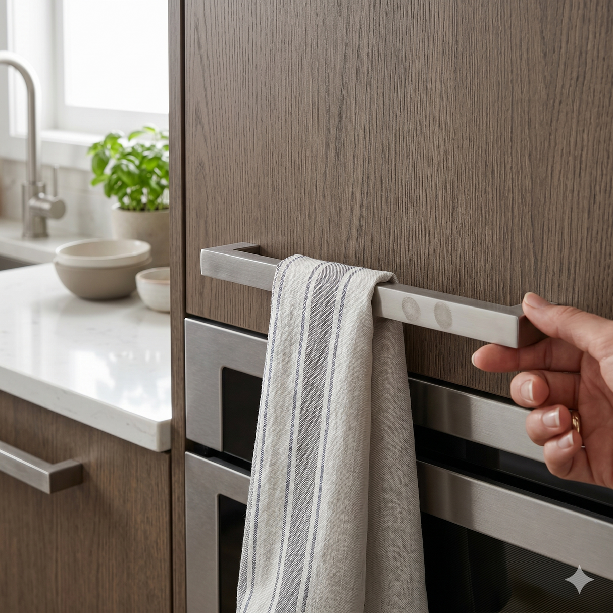 Square Stainless Steel Cupboard Handles