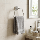 Square stainless steel towel ring