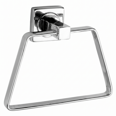 Square stainless steel towel ring