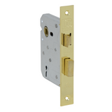 Solid Brass Door Knob on Plate with Two Lever Lock