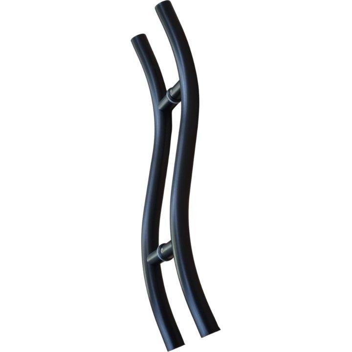 Matt Black "S" Shaped Stainless Steel Pull Handle 400mm CTC