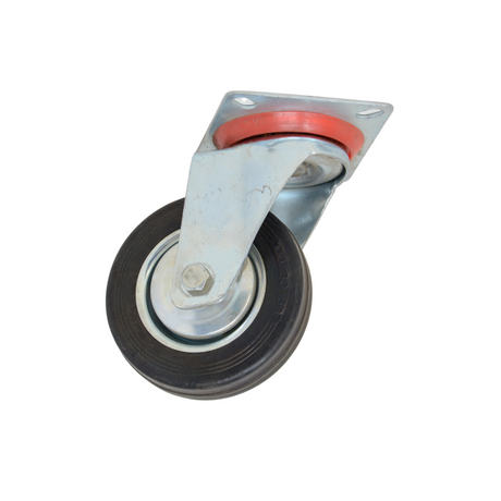 100mm Rubber Industrial Trolley Castor