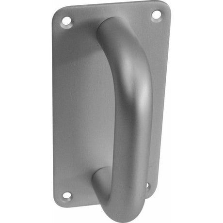 Aluminium Pull Handle on back plate - 76mm x 152mm