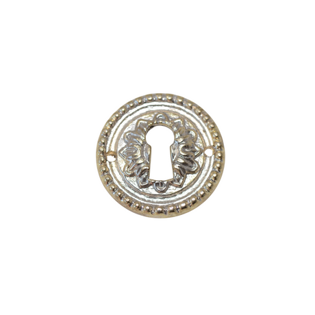 Antique Cupboard Key Plate Round