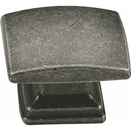 Antique Pewter Rectangular Cupboard Knob