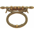 Antique ring drawer handle - serpant