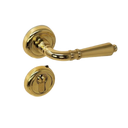 Aurelia Italian lever door handle on round rose