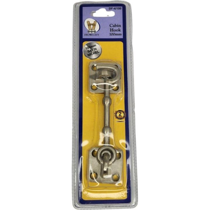 Cabin Hook - 100mm - Satin Chrome