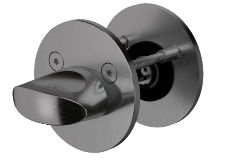 Deadbolt with thumb turn WC indicator handle