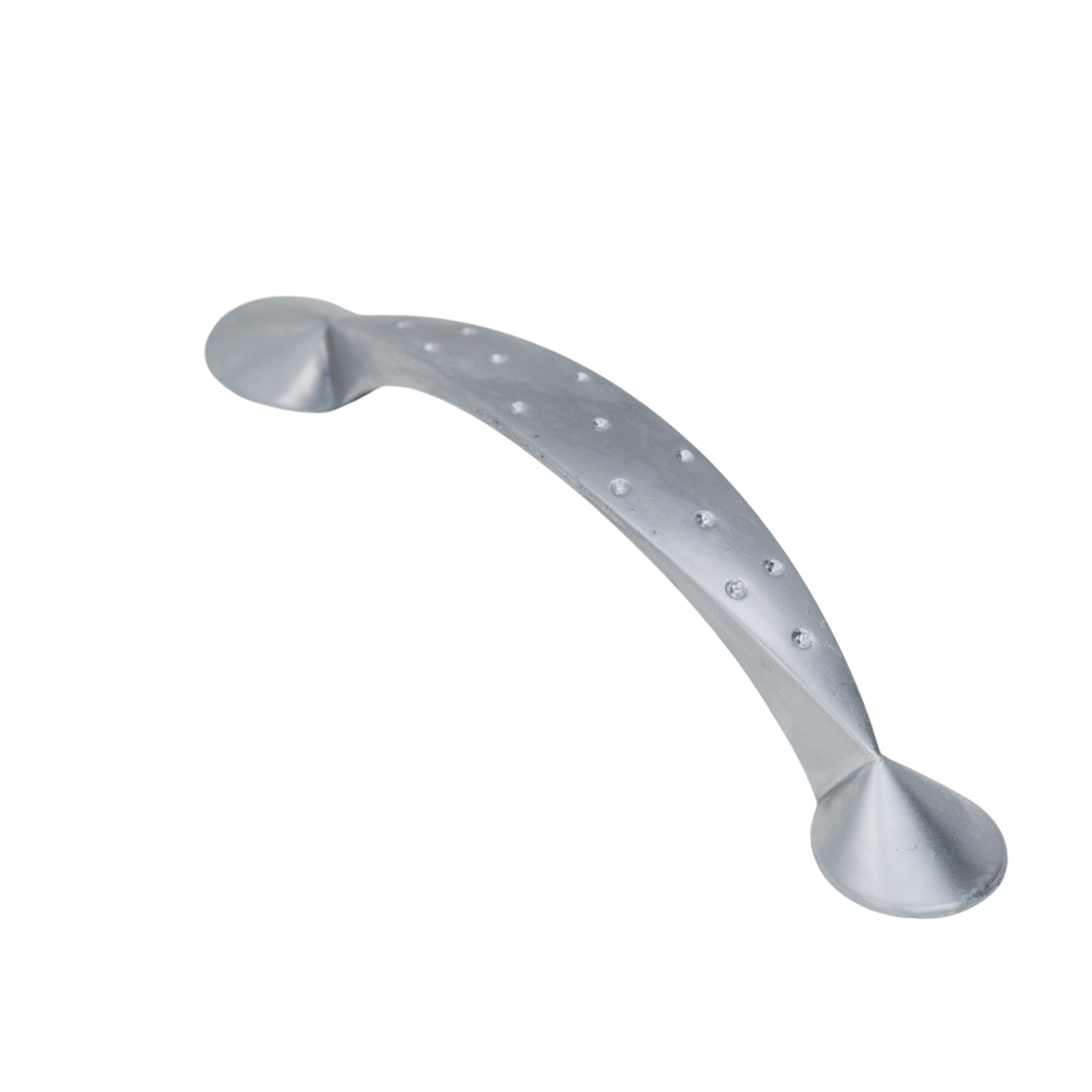 Dimpled Handle 96mm in Matt Chrome - Decor Handles