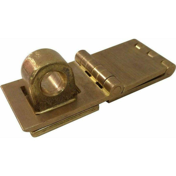 Double knuckle hasp and staple