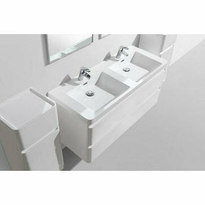 Milan 1200 Double Drawer vanity with Basin Bathroom vanities and storage units
