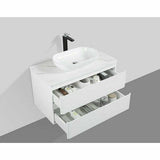 SANTORINI 900mm - DOUBLE DRAWER & TOP & BASIN Bathroom vanities and storage units