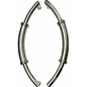 Semi "C" shaped pull handle - two-tone. PULL HANDLES
