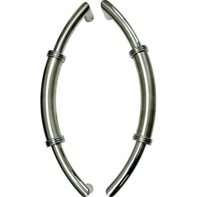 Semi "C" shaped pull handle - two-tone. PULL HANDLES
