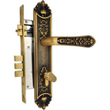 Solid Brass Lever Handle with matt black detailing - Made in Vienna, Italy