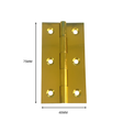 Solid brass butt hinge for cabinet and joinery projects