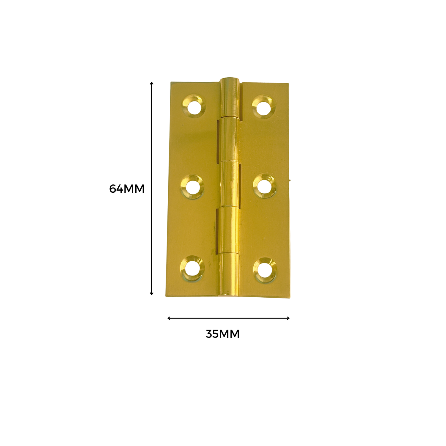 Solid brass butt hinge for cabinet and joinery projects