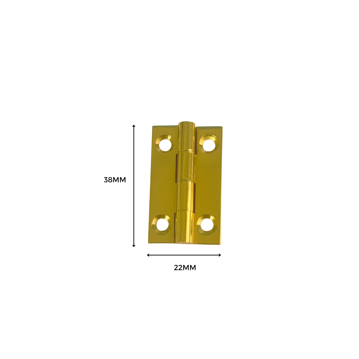 Solid brass butt hinge for cabinet and joinery projects