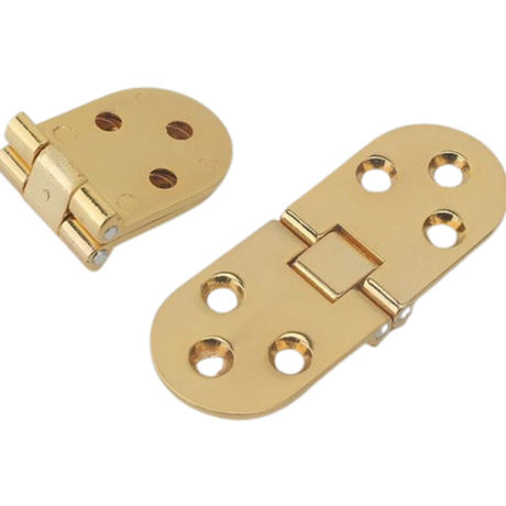 Solid brass counter flap hinge