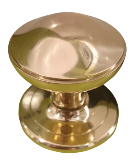Solid brass non-turning front door knob