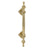Solid brass Victorian pull handle - 220mm