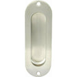 Stainless steel oval flush handle