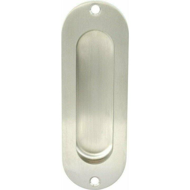 Stainless steel oval flush handle