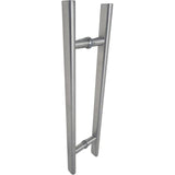 Straight Oval Grip pull handle in stainless steel