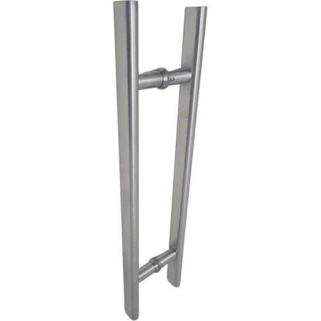 Straight Oval Grip pull handle in stainless steel
