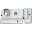 White night latch with chrome knob DOOR LOCKS