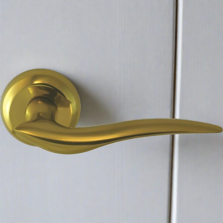 "Dove" - Classic Door Handle on Rose - Decor Handles - door handle on rose