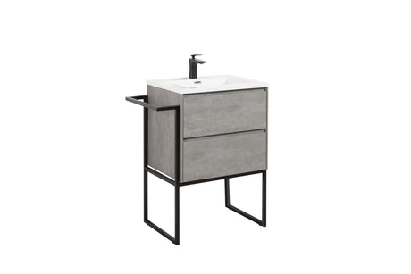 URBAN 600mm - DOUBLE DRAWER & BASIN & STAND Bathroom vanities and storage units