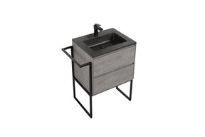 URBAN 600mm - DOUBLE DRAWER & BASIN & STAND Bathroom vanities and storage units