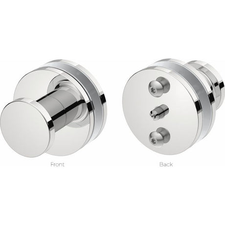 1006 Glass Mounting RL RND + PULL KNOB (Single Set) -POLS